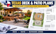 design texas deck plans, patios and backyard construction drawings