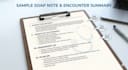 do medical transcription and write soap note