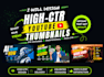 design high CTR youtube thumbnails