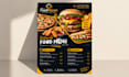 design food flyer, restaurant menu and menu design