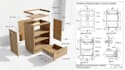 create kitchen cabinet shop drawings, cad technical drawings and manufacturing