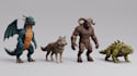 low poly 3d character model cartoon creature humanoid npc avatar rigged model