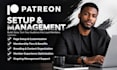 create a professional patreon page setup, profile
