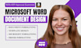 do microsoft word document formatting template design edit ms word document
