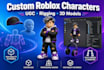create roblox ugc, roblox character, 3d model, avatar and rigging