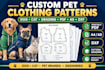 create custom pet clothing sewing patterns for dogs and cats