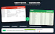 clean and format excel data and create pivot tables