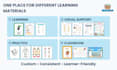 custom educational learning materials and resources