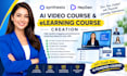 do elearning course powerpoint to synthesia ai video training lms scorm upload