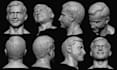 sculpt scale size 3d head, 3d miniature, action figure stl file for 3d printing