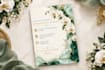 design an elegant custom wedding invitation card