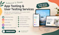 provide 12 testers for app testing user testing website testing QA review