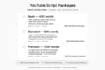 write viral youtube scripts and seo content