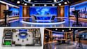 create 2d and 3d TV studio, news studio and home studio architectural design