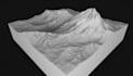 create realistic game terrain in blender, 3d map model, landscape elevation, fbx