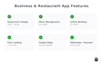 build business and restaurant app in google ai studio