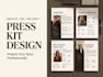 design a professional press kit, media kit, epk and one sheet