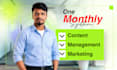 be your monthly social media manager, content creator and designer