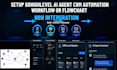 setup gohighlevel ai agent CRM automation workflow or flowchart n8n intergration