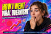 design 3 modern viral eyecatching youtube thumbnails in 4k
