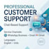 provide professional customer care through chat