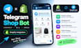 develop custom telegram shop bot mini app ecom store linked to shopify ghl store
