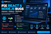 fix bugs and improve react and nodejs web applications