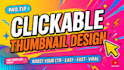 design eye catchy viral youtube thumbnails in canva