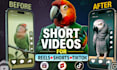 professionally edit youtube shorts and social media reels