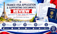 review your france visa application and supporting documents