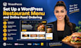 set up a wordpress restaurant menu and online food ordering