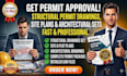 draw structural permit drawings set, site plans and architectural drawings set