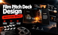 design a professional film pitch deck presentation
