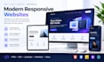 build a modern responsive frontend website