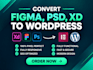 convert figma to wordpress PSD to wordpress figma to elementor