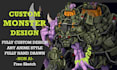 draw a custom anime monster character from your idea