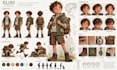 childrens book character turnaround and model sheet