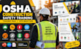 osha construction safety presentation, hse toolbox talk, site induction training