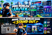 design professional roblox UI UX, custom gui and game interface
