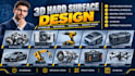 3d hard surface design mechanical model industrial product model for 3d printing