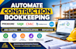 sync construction bookkeeping with procore, sage, cmic, buildertrend and xero