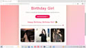 create a personalized birthday surprise website
