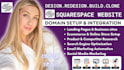 clone, build, design, redesign squarespace website, domain setup and integration