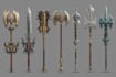 create weapon design and illustration