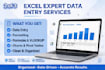 do accurate data entry, excel work and pdf to word conversion