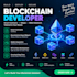 develop blockchain smart contracts and web3 dapps using solidity