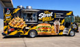 design food truck, food trailer, food van, food cart and food caravan or camper