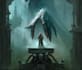 design a terrifying horror book cover illustration
