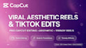 do aesthetic capcut video editing for instagram reels tiktok