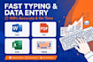 retype image pdf handwritten to ms word fast typing